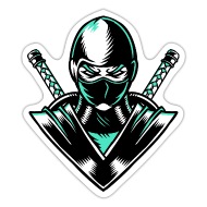 Ninja Logo Avatar Mascot Vector Sticker  Spreadshirt